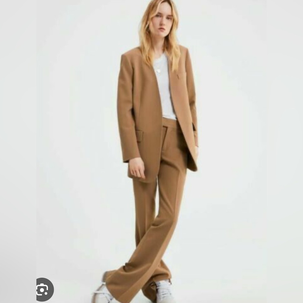 Zara camel suit is new with tags.